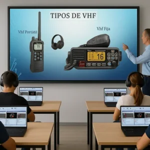 Curso de Radio VHF ProKbos en Altea con alumnos en aula y prácticas homologadas.