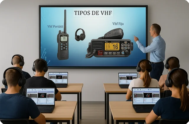 Prácticas de radio y seguridad en el mar